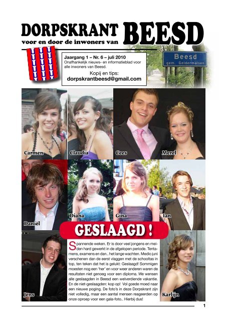 DORPSKRANT BEESD - JAARGANG 1 - NR.6