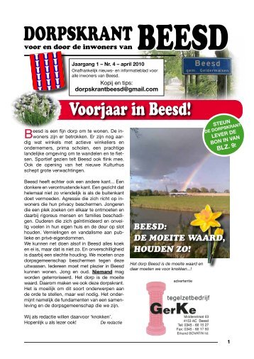 DORPSKRANT BEESD - JAARGANG 1 - NR.4