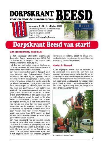 DORPSKRANT BEESD - JAARGANG 1 - NR.1