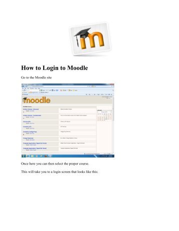 How to Login to Moodle