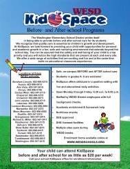 KidSpace Contract - Washington Elementary School District 6