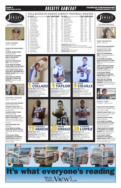 Gameday - Issue 1 - My High School Journalism