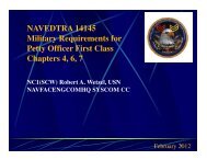 NAVEDTRA 14145 Military Requirements for Petty Officer First Class ...