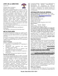 CARTA DE LA DIRECTORA