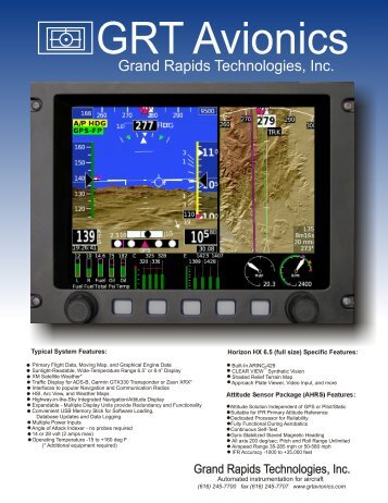 EFIS Flyer 2010 - Grand Rapids Technologies