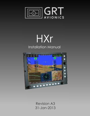 HXr Installation Manual, Rev A3 - Grand Rapids Technologies