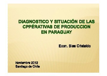 PresentaciÃ³n caso Paraguay - Cooperativas Agrarias Federadas