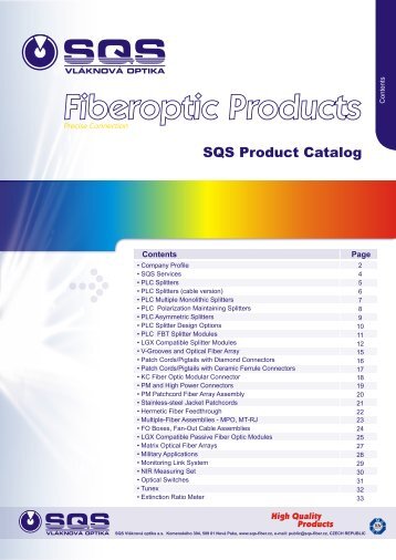 Precision Optical Fiber Connection - Elimec