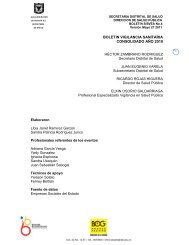 Boletín SISVEA 2010 - Secretaría Distrital de Salud
