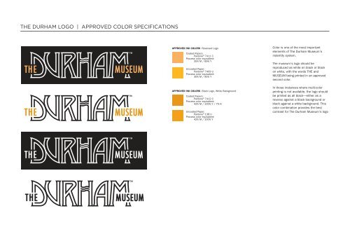 Logo Standards - The Durham Museum