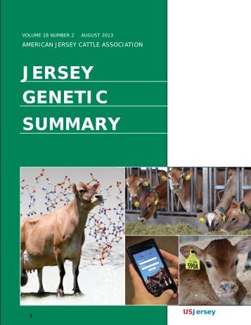 JERSEY GENETIC SUMMARY - Greenbook Usjersey