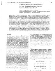 Rate Constants and Equilibrium Constants for Thiol-Disulfide ...