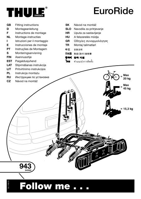 Follow me . . . EuroRide - Thule