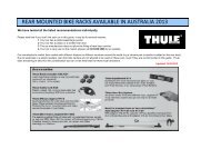 Rear Door Bike Rack Guide - Thule