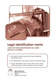 Legal identification marks - NSPCA Cares about all Animals