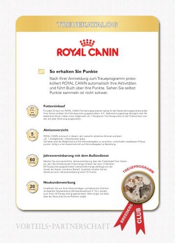TREUEKATAlog VORTEILS-PARTNERSCHAFT - Royal Canin ...