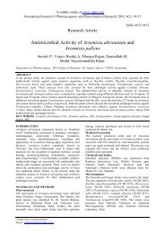 antimicrobial activity of artemisia abrotanum and artemisia pallens