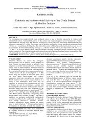 cytotoxic and antimicrobial activity of the crude extract of abutilon ...