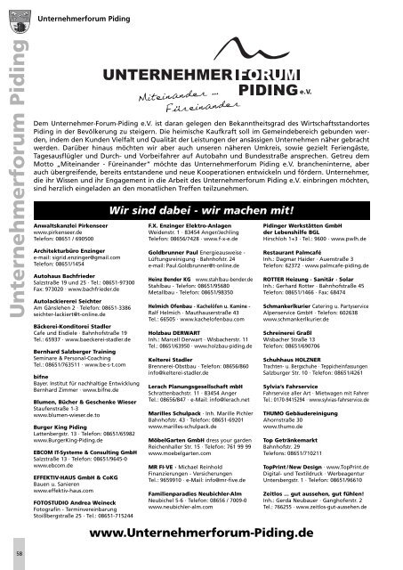 Pidinger Gemeinde-Report - Gemeinde Piding