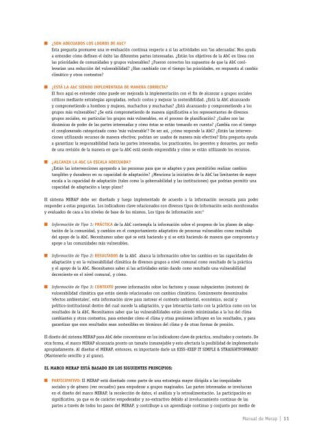 MANUAL DE MERAP - CARE Climate Change