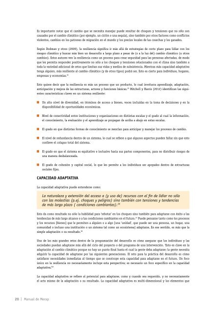 MANUAL DE MERAP - CARE Climate Change