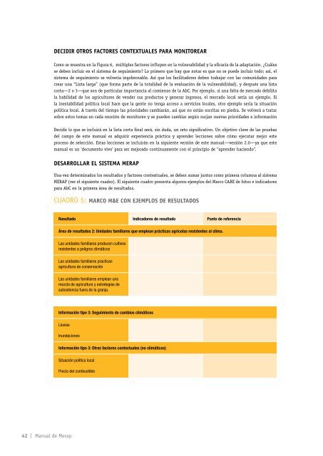 MANUAL DE MERAP - CARE Climate Change