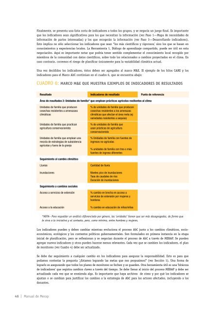 MANUAL DE MERAP - CARE Climate Change