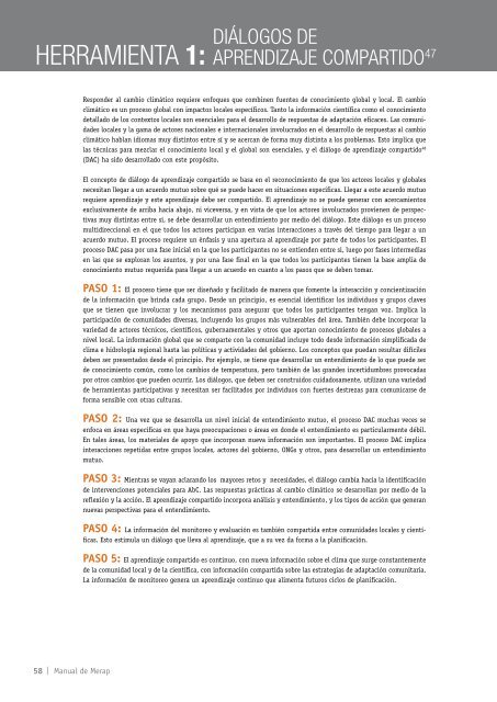 MANUAL DE MERAP - CARE Climate Change