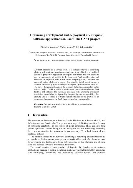 Optimising development and deployment of ... - ResearchGate