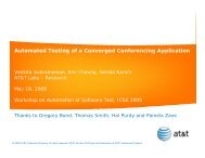 Automated Testing of a Converged Conferencing Application