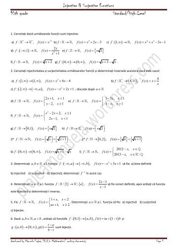 Injective/Surjective Functions