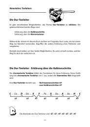 Die Dur-Tonleiter Die Dur-Tonleiter - ErklÃ¤rung Ã¼ber die ...