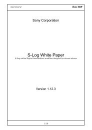 SONY S-Log White Paper - GEAR HEAD