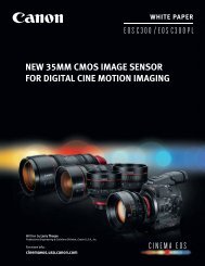 EOS C300 CMOS image sensor white paper, courtesy of Canon USA