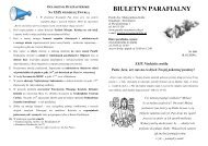 biuletyn parafialny - Parafia pod wezwaniem św. Maksymiliana ...