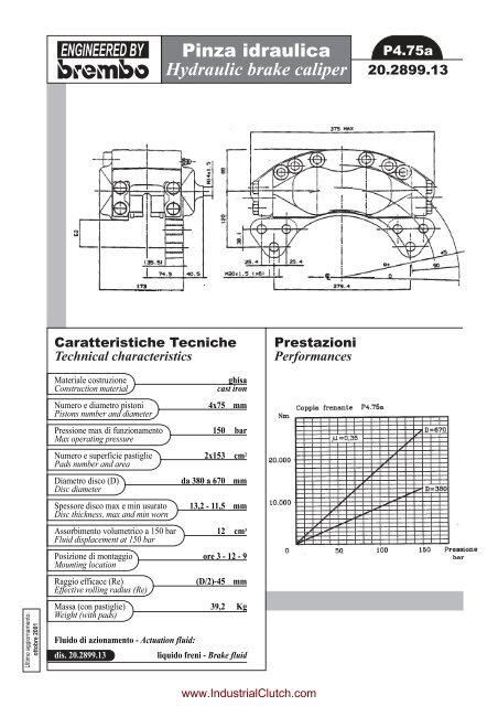 Hydraulic brake caliper