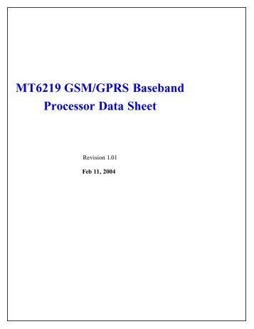 MT6219x2 - Data Sheet Gadget