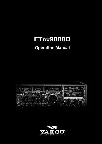 Yaesu FTDX-9000D user manual