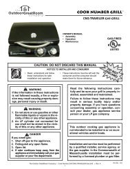 CNG-Traveler Gas Grill Manual - Outdoor GreatRoom Co.