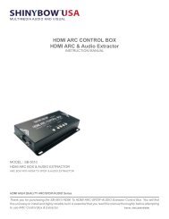 HDMI ARC CONTROL BOX HDMI ARC & Audio Extractor