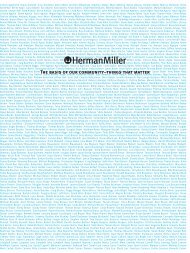 The basis of our communityâ€“things that matter - Herman Miller