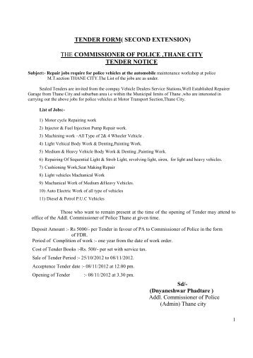 tender cover letter