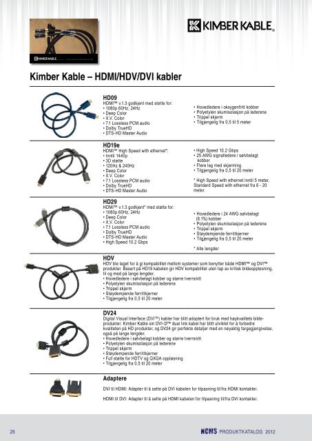 Kimber Kable Katalog Low-Res - Ncms