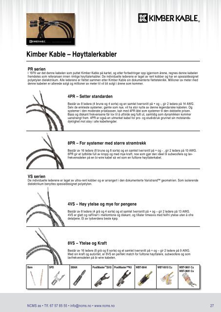 Kimber Kable Katalog Low-Res - Ncms