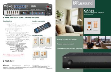 CAA66 Multiroom Audio Controller Amplifier - Ncms