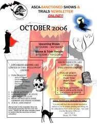 OCTOBER 2006 - Australian Shepherd Club of America