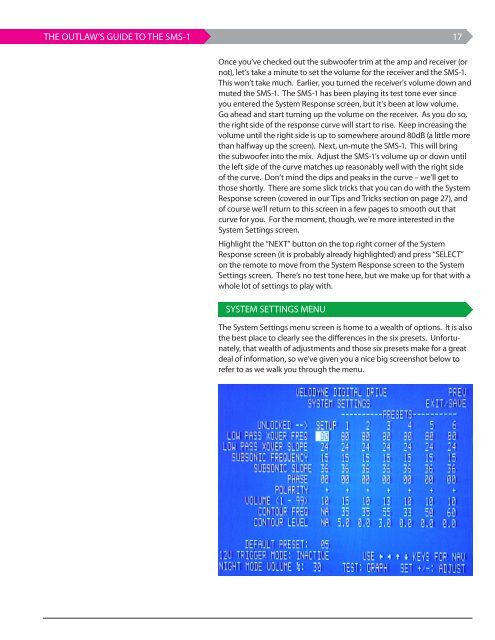 The Outlaw's Guide to the SMS-1 - Outlaw Audio