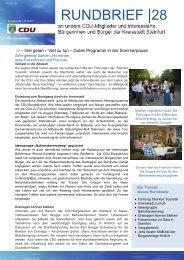 Rundbrief 28 - CDU Steinfurt