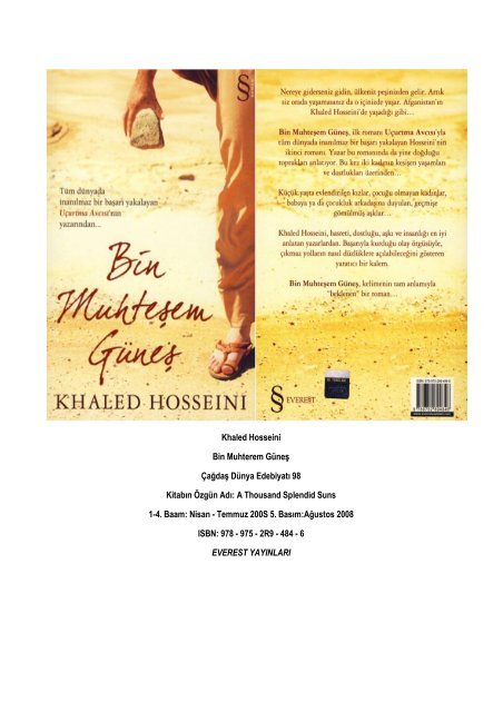 Khaled Hosseini Bin Muhterem Güneş Çağdaş Dünya ... - Kitabxana