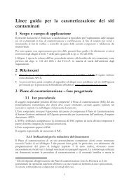 Linee guida per la caratterizzazione dei siti contaminati - Agenzia ...